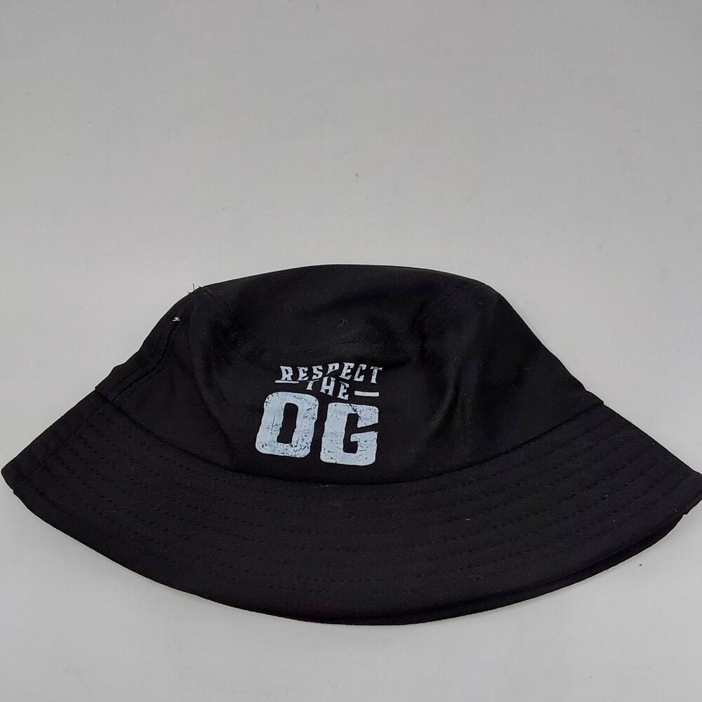 Respect The OG Black Bucket Hat Adult One Size Streetwear Casual Cap